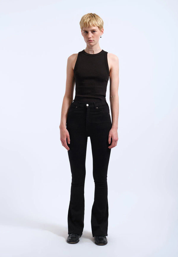 Dr Denim Moxy Flare - Black