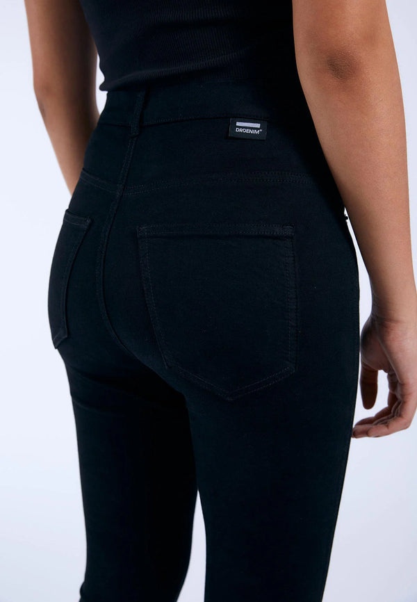 Dr Denim Moxy Flare - Black