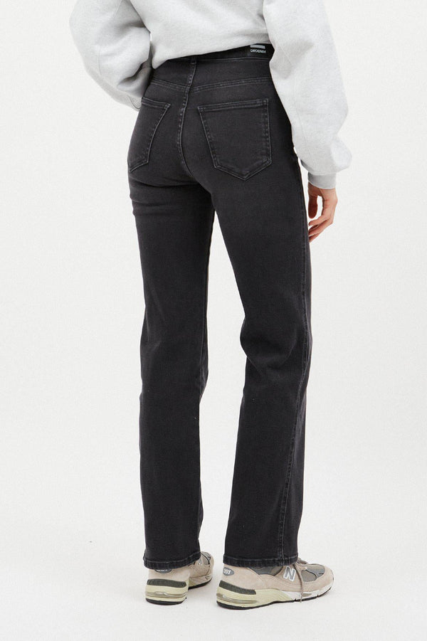 Dr Denim Moxy Straight - Black Mist