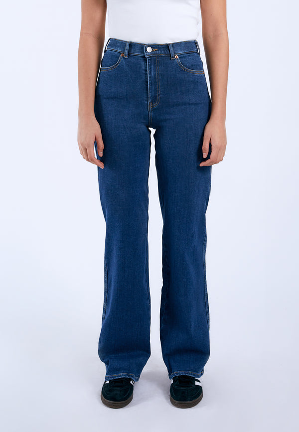 Dr Denim Moxy Straight - Vale Dark Plain