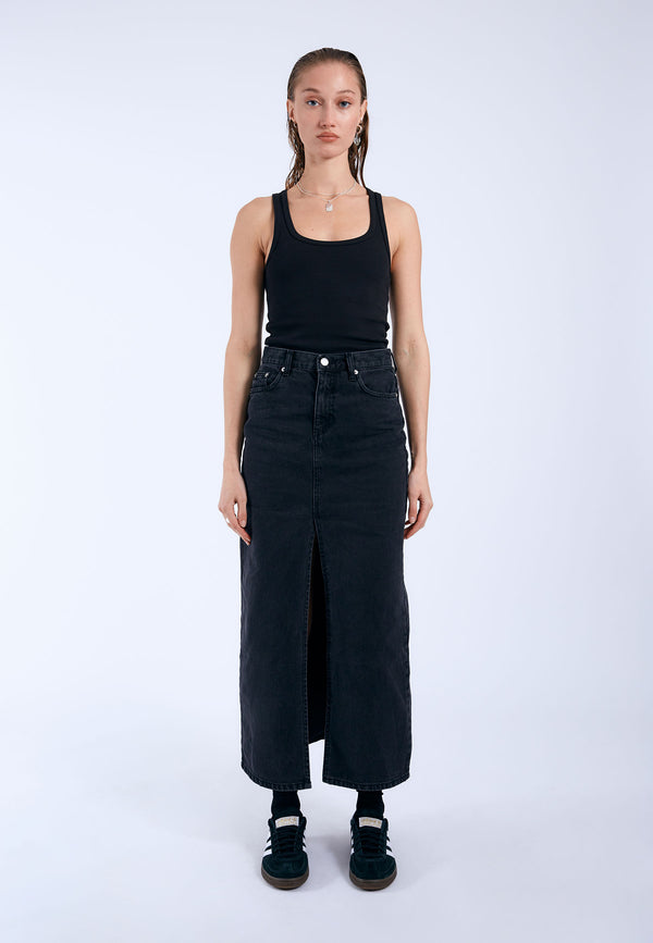 Dr Denim Myra Skirt - Black Used