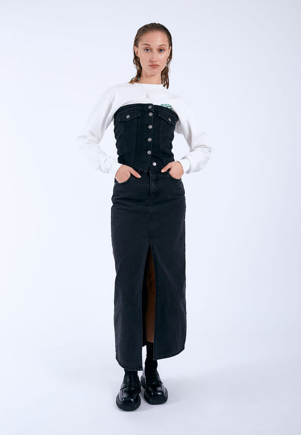 dr denim Myra Skirt - Black Used