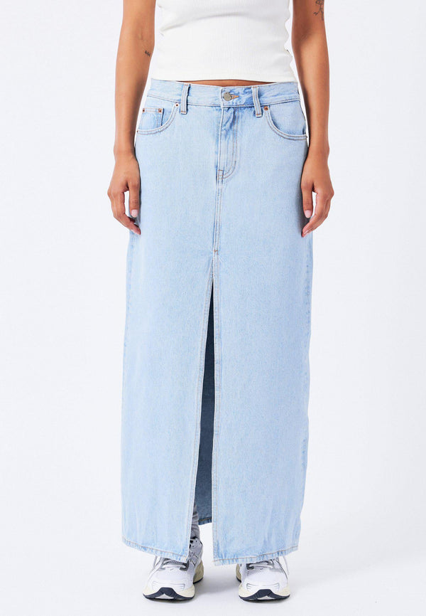 Dr Denim Myra Skirt - Stream Light Retro