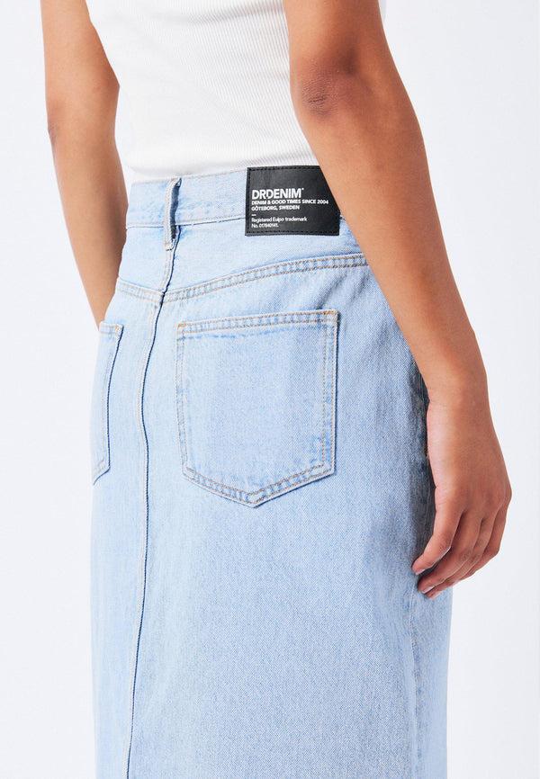 Dr Denim Myra Skirt - Stream Light Retro