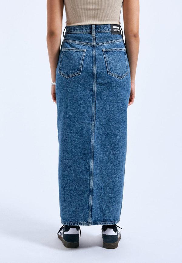 Dr Denim Myra Skirt - Stream Mid Retro