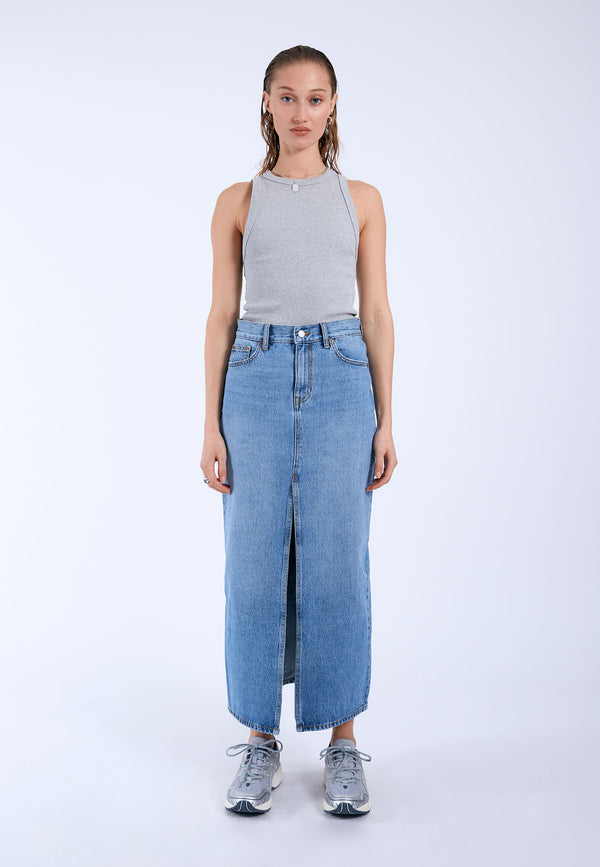 Dr Denim Myra Skirt - Stream Sky Used