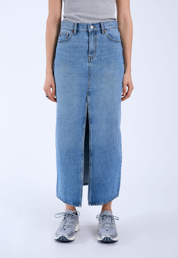 Dr Denim Myra Skirt - Stream Sky Used