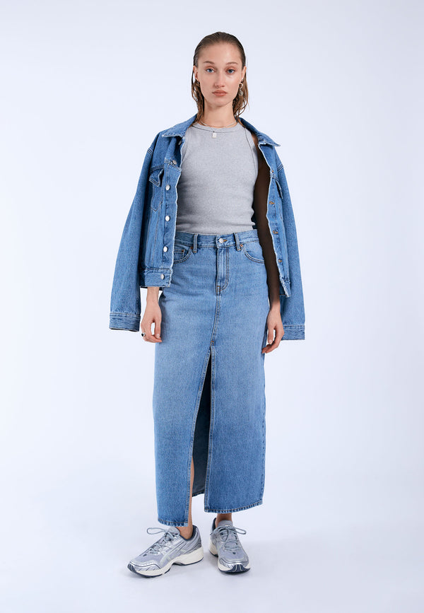 dr denim Myra Skirt - Stream Sky Used