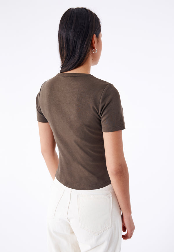 Dr Denim Nina Tee - Dark Cedar