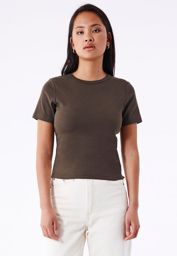 dr denim Nina Tee - Dark Cedar