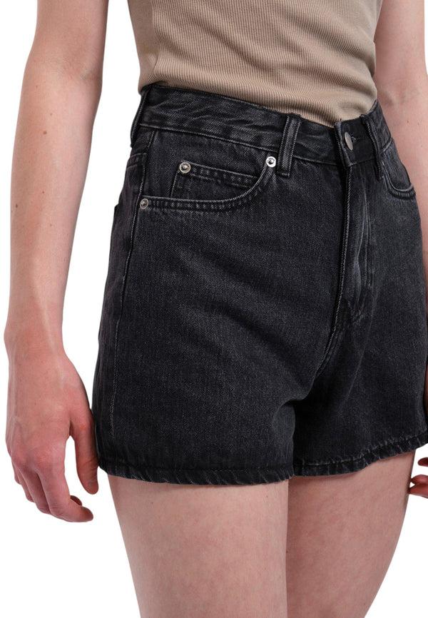 Dr Denim Nora Shorts - Retro Black