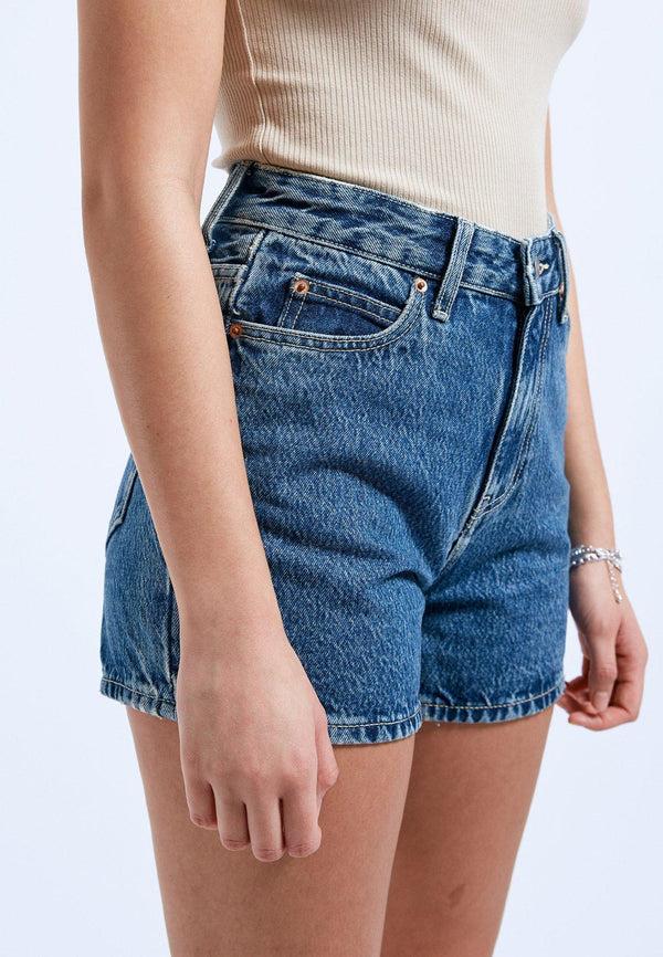 dr denim Nora Shorts - Stream Mid Retro