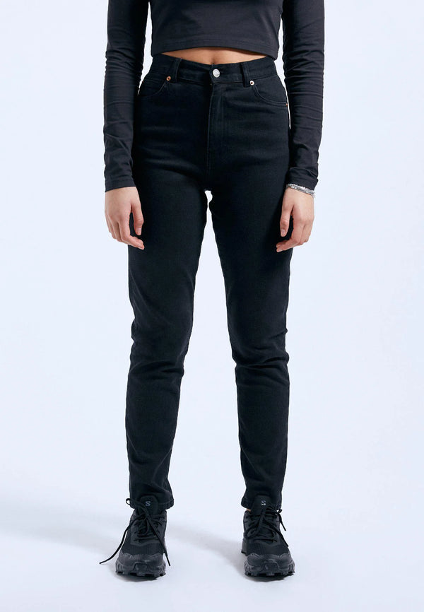 Dr Denim Nora - Washed Black Stretch
