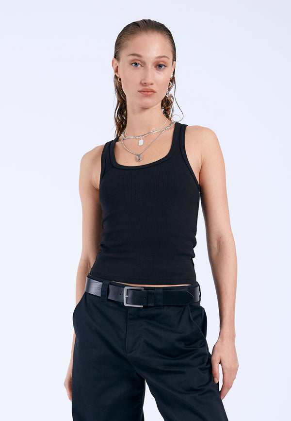 dr denim Nyla Top - Black