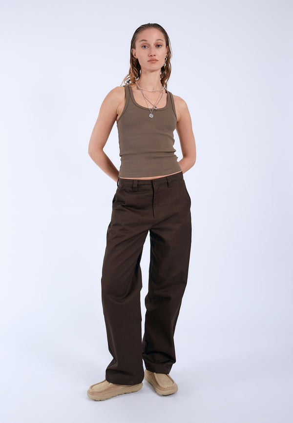 Dr Denim Nyla Top - Light Grey Melange