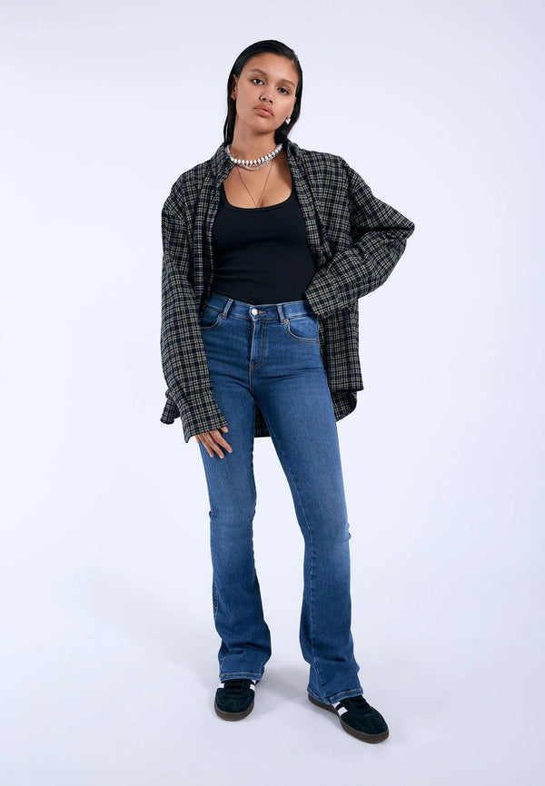 dr denim Ray Shirt - Tiny Mountain Check