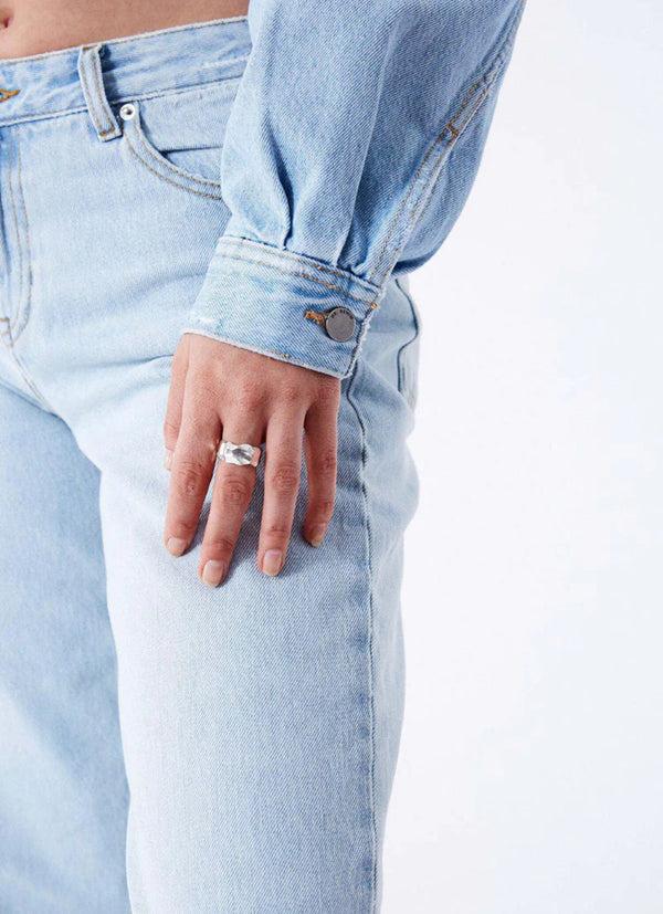 Dr Denim Sandi Jacket - Stream Light Worn