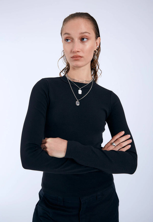dr denim Stella Top - Black