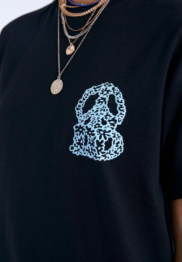 Dr Denim Trooper Tee - Black Small DD Peace