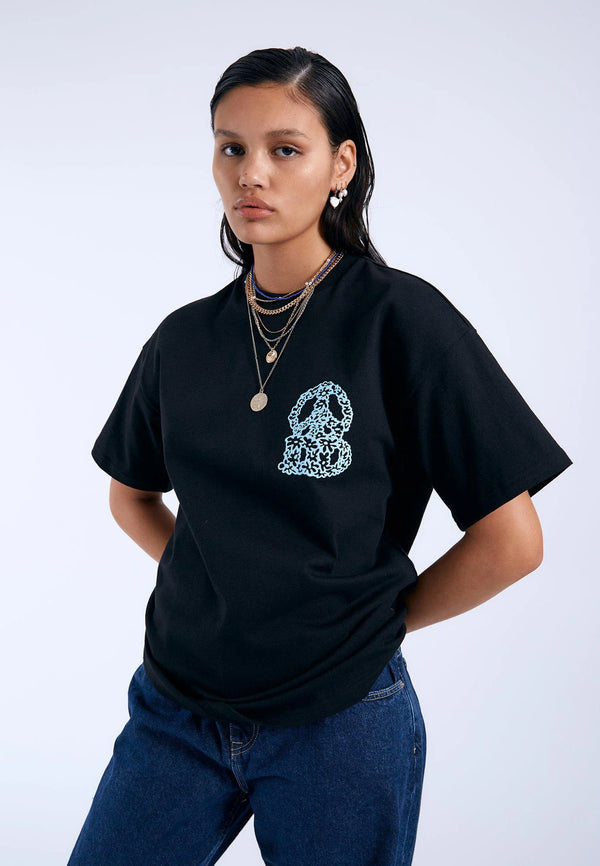 dr denim Trooper Tee - Black Small DD Peace