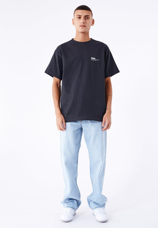 Dr Denim Trooper Tee - Off Black World