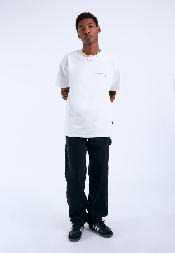 Dr Denim Trooper Tee - Off White DD Peace