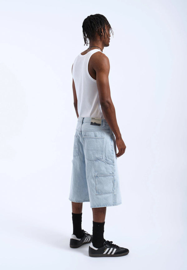 Dr Denim Vali Worker Shorts - Stream Superlight Retro Contra