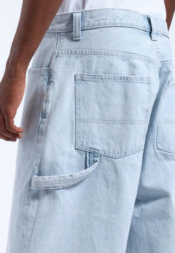 Dr Denim Vali Worker Shorts - Stream Superlight Retro Contra