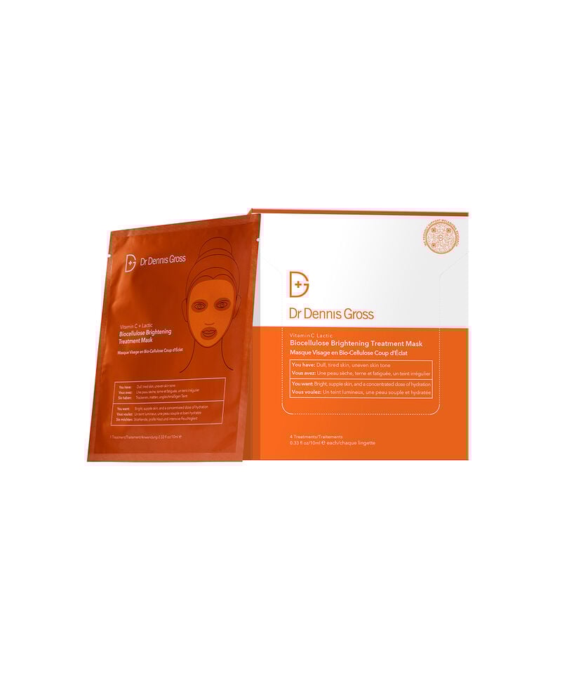 dr dennis gross Vitamin C Lactic Biocellulose Brightening Treatment Mask