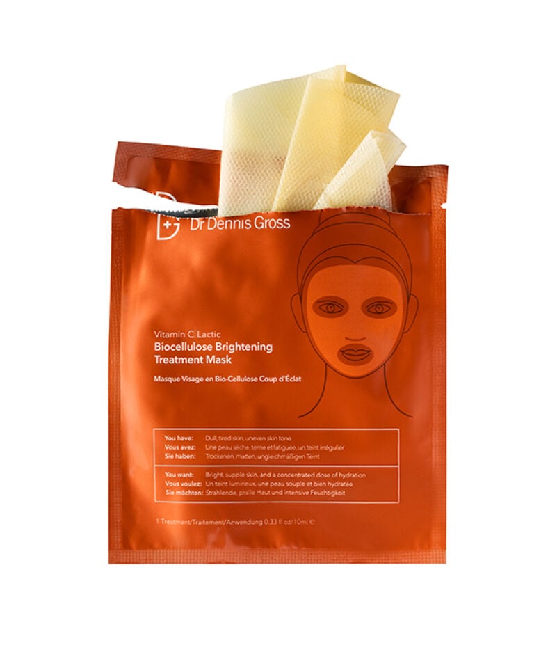 Dr Dennis Gross Vitamin C Lactic Biocellulose Brightening Treatment Mask