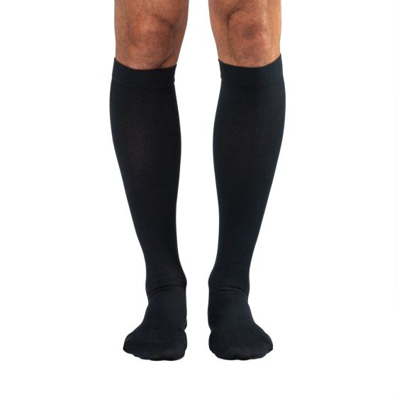 dr. comfort Essentials Cotton Casual Compression Socks Men’s Below Knee Compression Socks