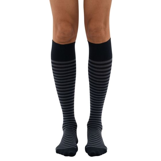 Dr. Comfort Everyday Style Easy Street Stripe Unisex Compression Socks