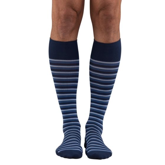 dr. comfort Everyday Style Multi Stripe Unisex Support Socks