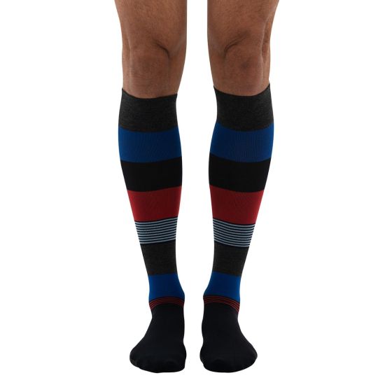 dr. comfort Everyday Style N-G-Neer Color Block Unisex Compression Socks