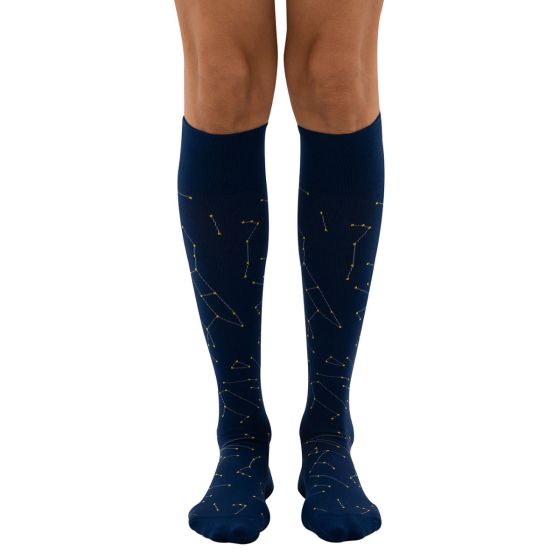 Dr. Comfort Everyday Style Stars Align Unisex Compression Socks