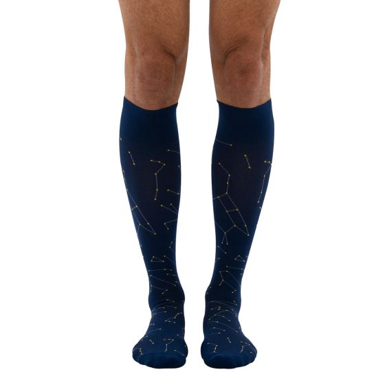 dr. comfort Everyday Style Stars Align Unisex Compression Socks