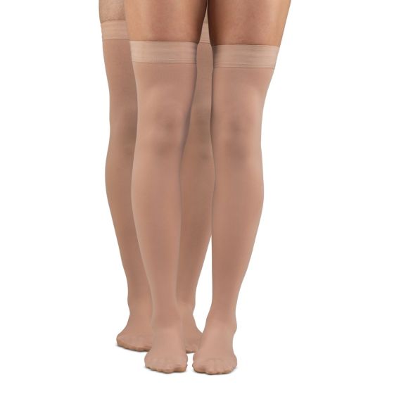 dr. comfort Microfiber Opaque +Plus 20-30 Thigh High Unisex Compression Stockings