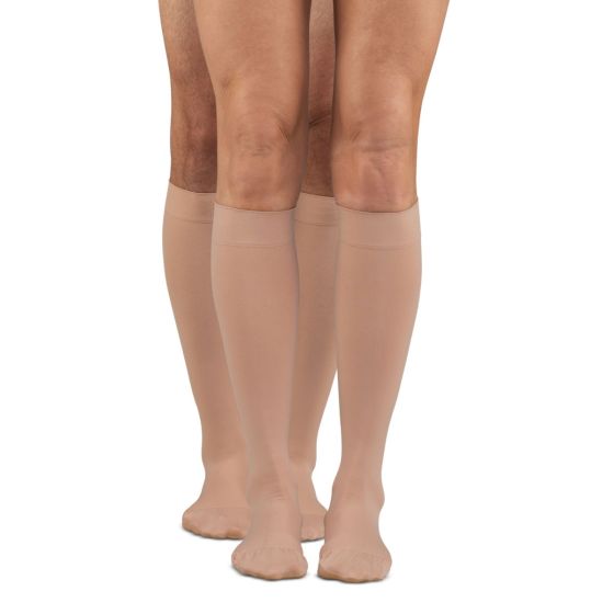 dr. comfort Microfiber Opaque +Plus 30-40 Below Knee Unisex Compression Stockings