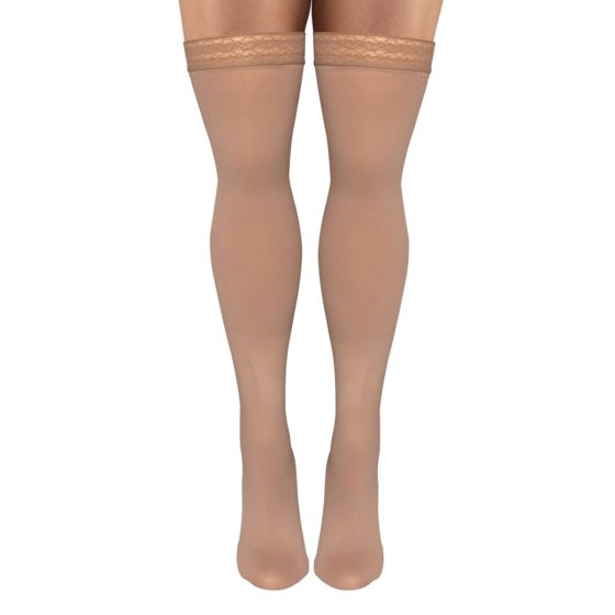 dr. comfort Microfiber Opaque Thigh High Compression Thigh High