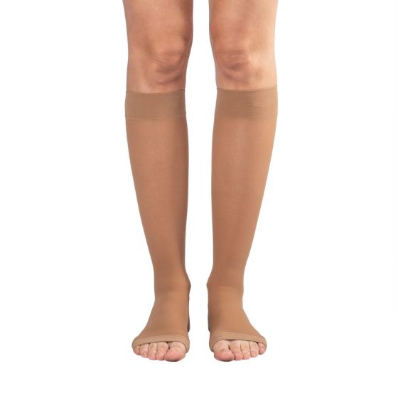 dr. comfort Select Sheer Below Knee Open Toe 20-30mmHg