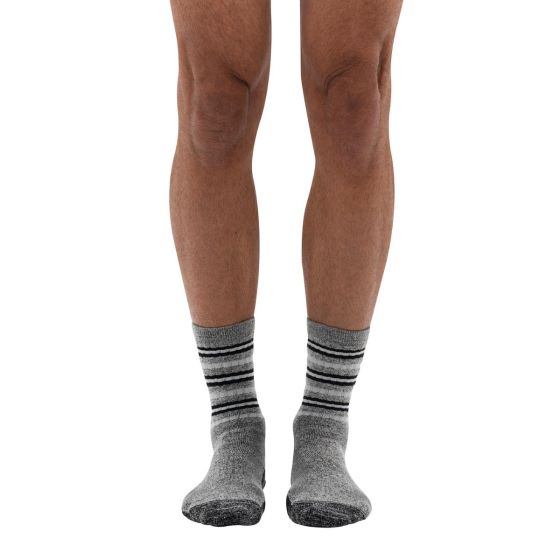 Dr. Comfort Striper Therapeutic Comfort Wool Crew Socks