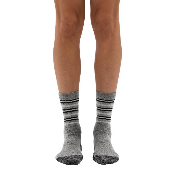dr. comfort Striper Therapeutic Comfort Wool Crew Socks