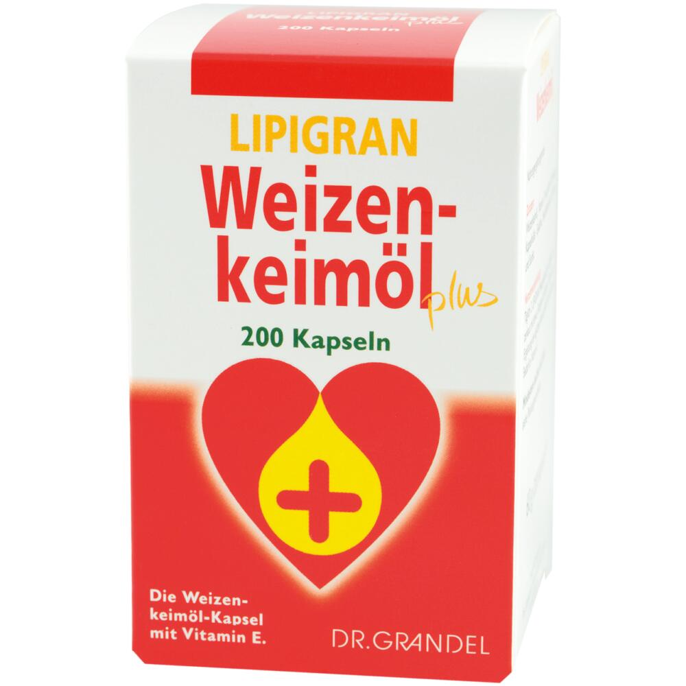 dr. grandel DR. GRANDEL WHEAT GERMS & DIETARY FIBRE Lipigran Weizenkeimöl plus Kapseln Wheat germ oil capsule