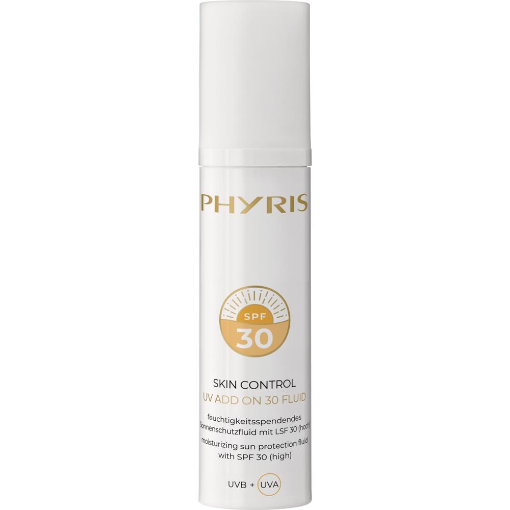 dr. grandel PHYRIS SKIN CONTROL UV ADD ON 30 FLUID Sunbeauty. Moisture. UV-Protection