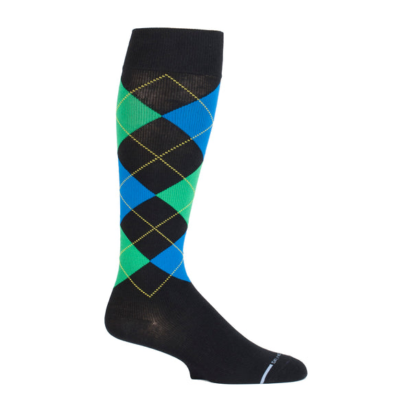Dr. Motion Argyle | Knee-High Compression Socks For Men