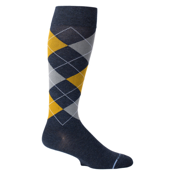 Dr. Motion Argyle | Knee-High Compression Socks For Men