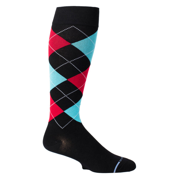 dr. motion Argyle | Knee-High Compression Socks For Men