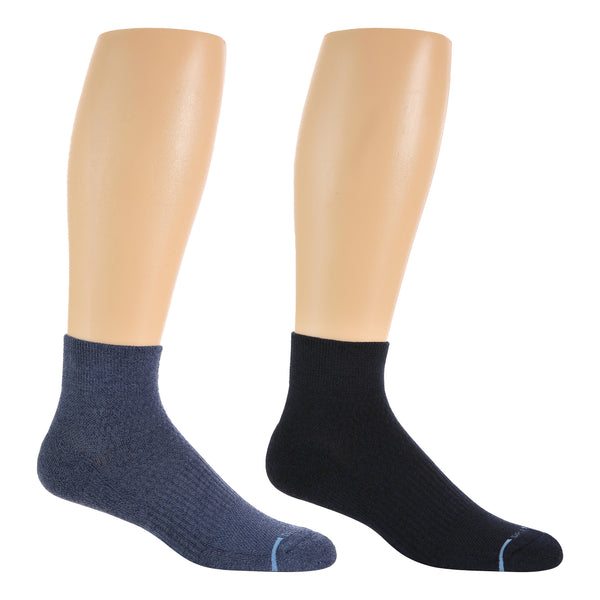 dr. motion Basic Marl | Quarter Compression Socks For Men