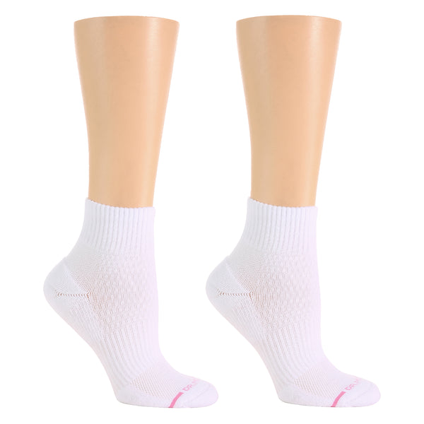 Dr. Motion Basic Ribbed Cuff | Quarter Compression Socks For Women