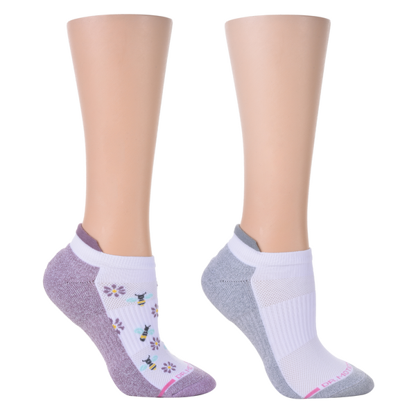 dr. motion Bee Daisies | Ankle Compression Socks For Women